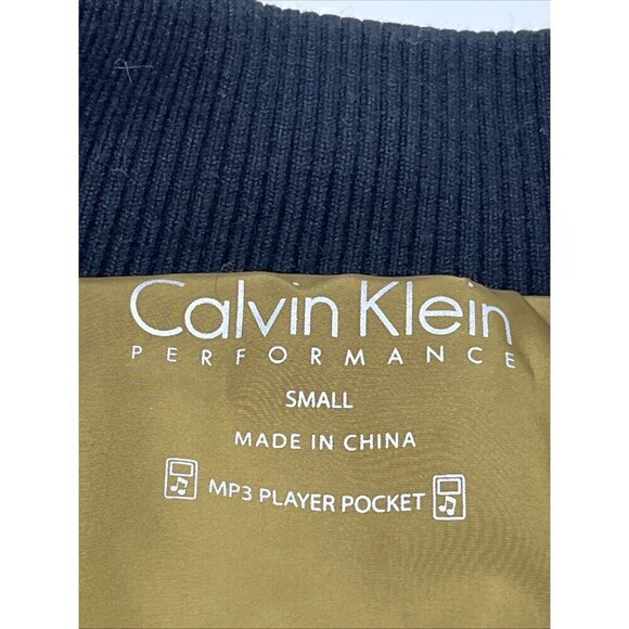 Calvin Klein Performance Quilted Puffer Zip Vest Small Mustard Yellow Cabincore - Picture 13 of 14